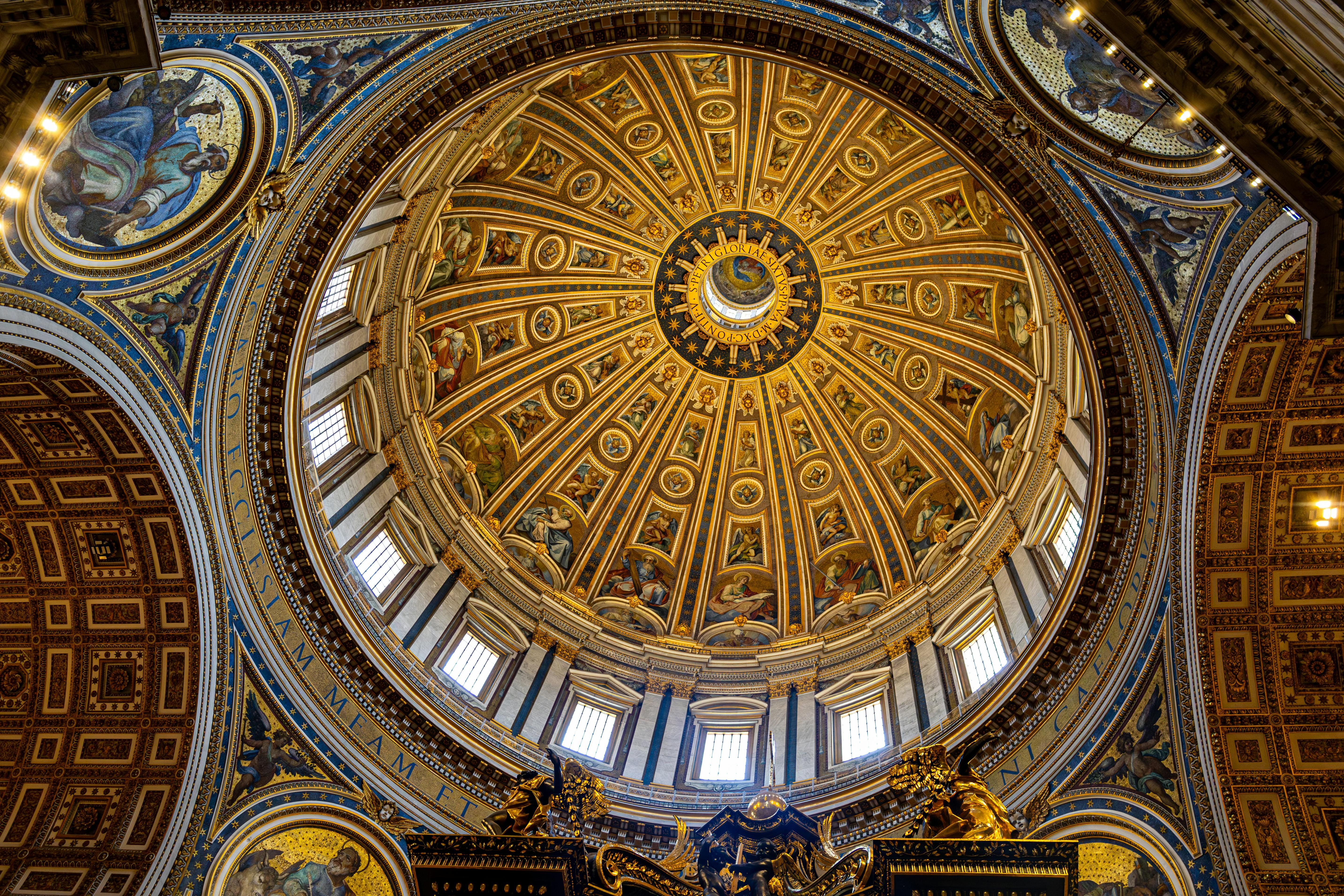 Interior and dome of St. Peter's Basilica