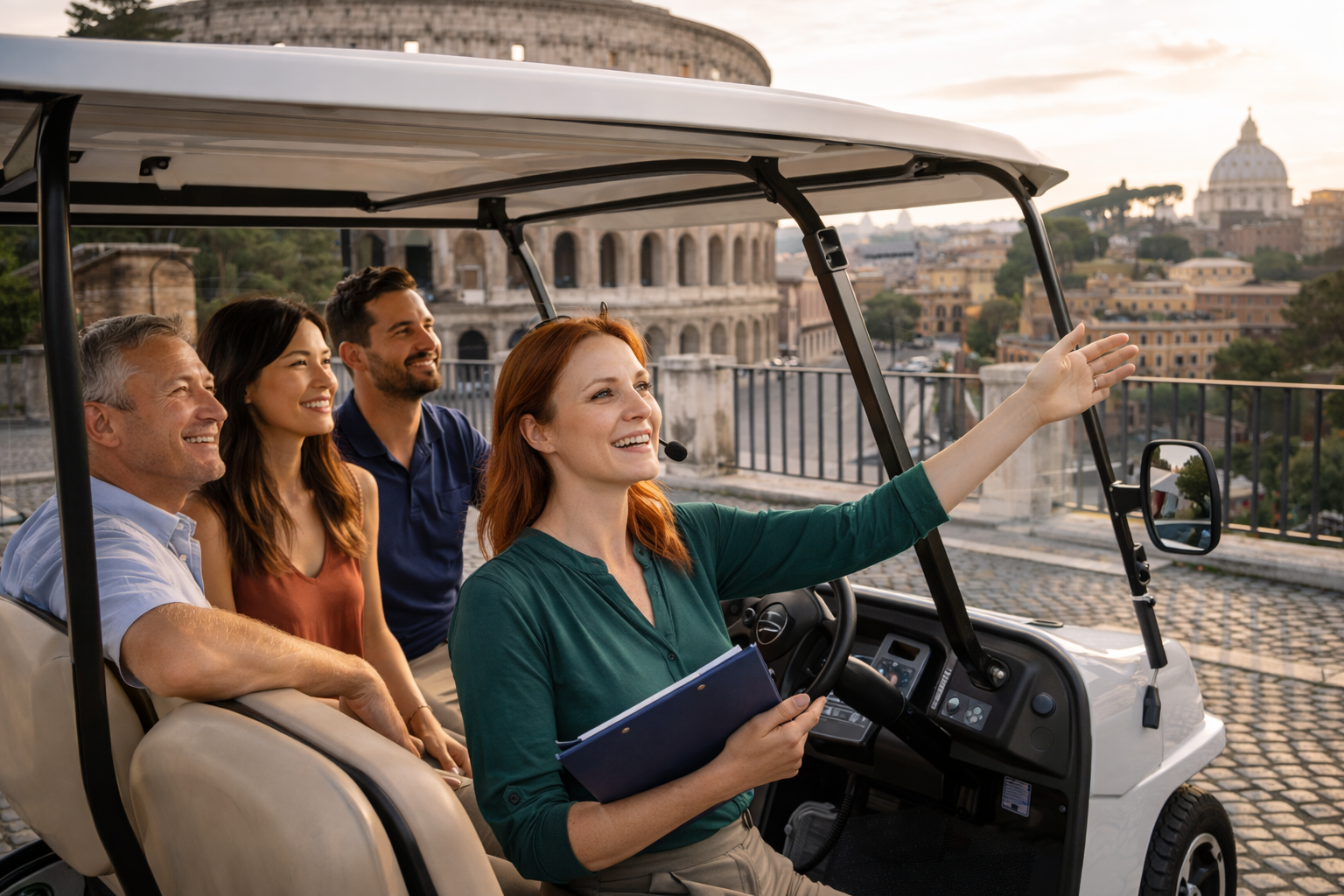 Rome golf cart tour
